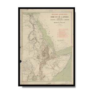 Map of Catholic Missions in Northeastern Africa 1899