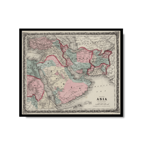 Map of South-West Asia 1858