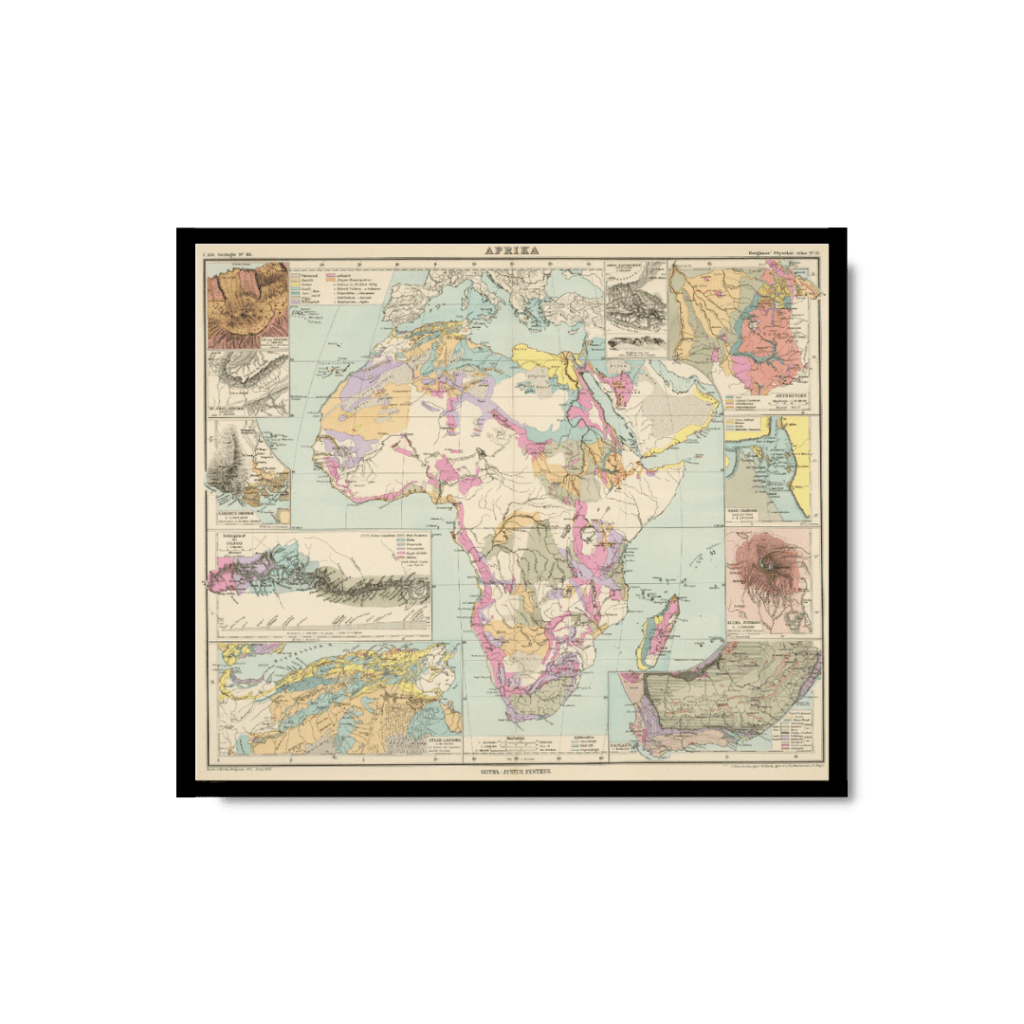 Map of Afrika 1892