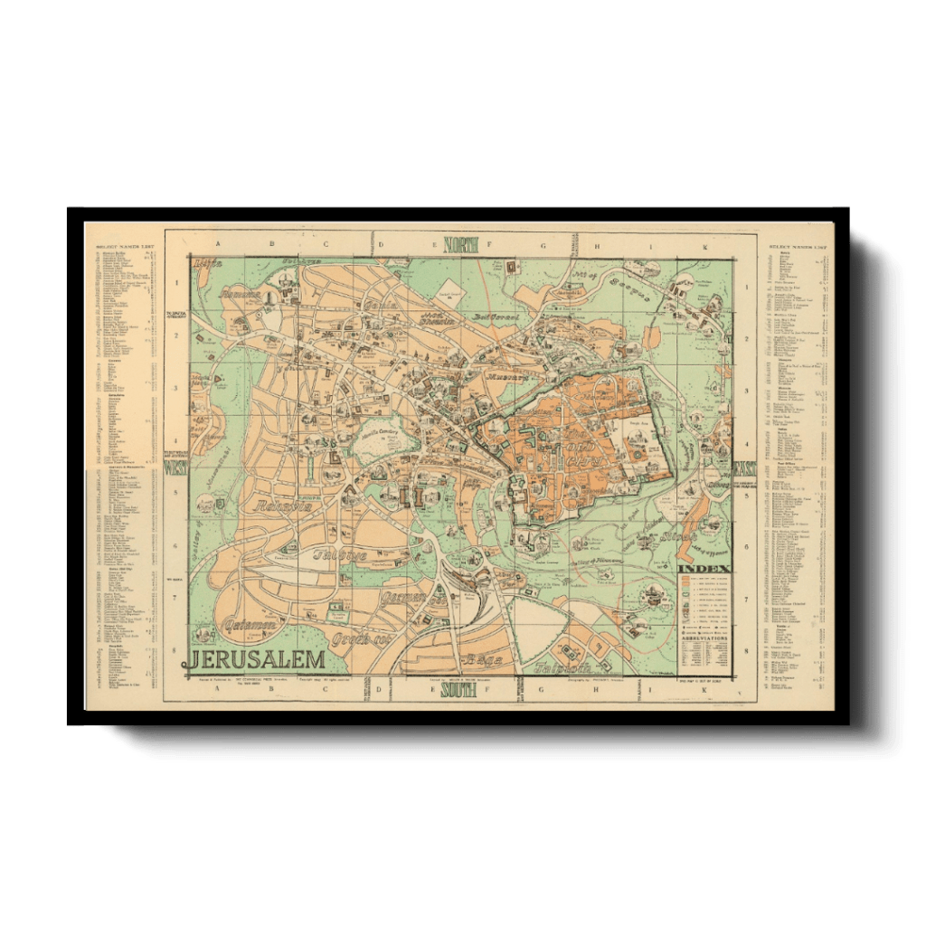 Map of Jerusalem 1942