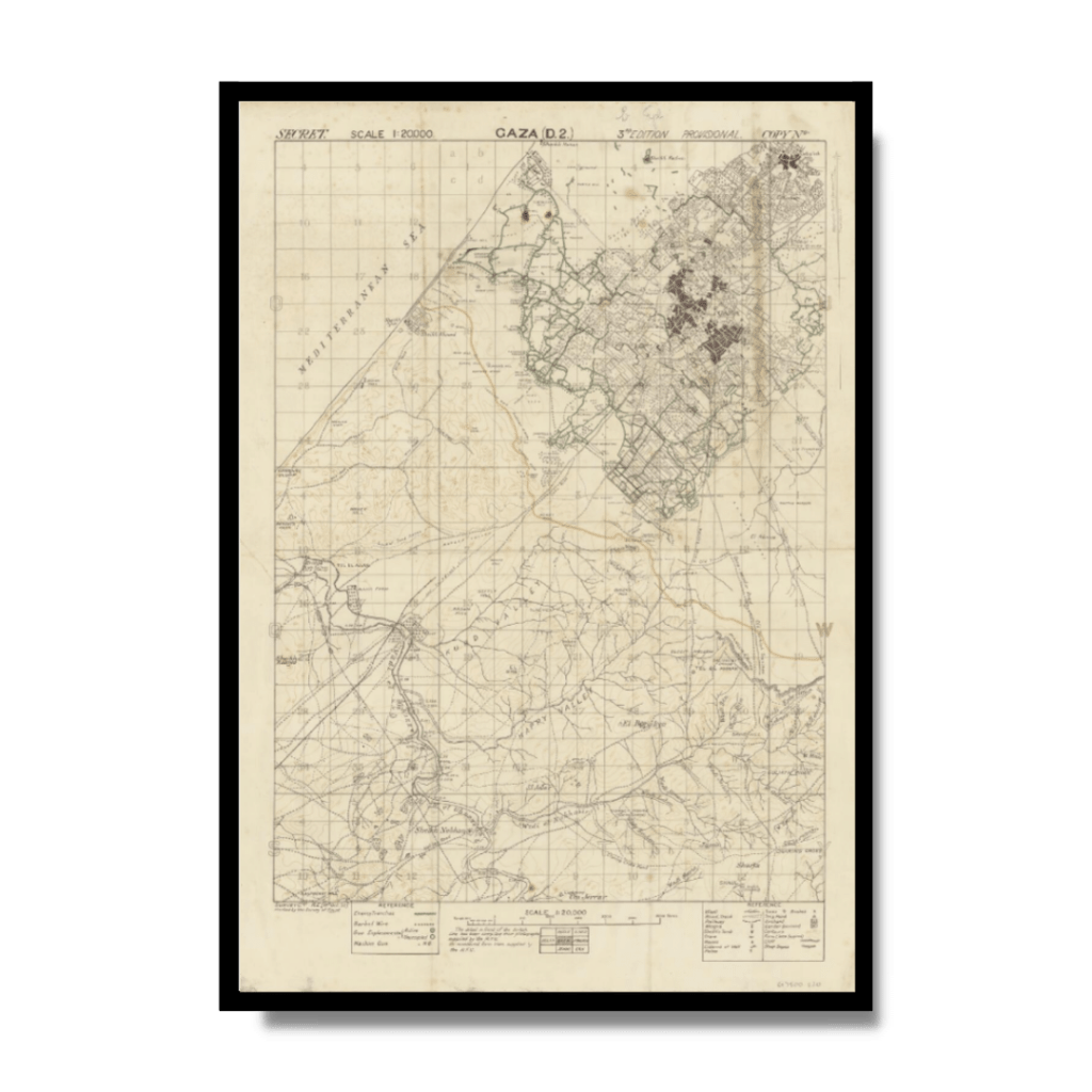 Map of Gaza 1917