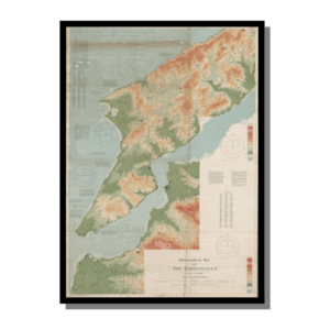 Map of Orographic map of the Dardanelles 1915