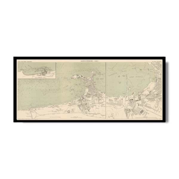 Map of Port of Alexandria 1882