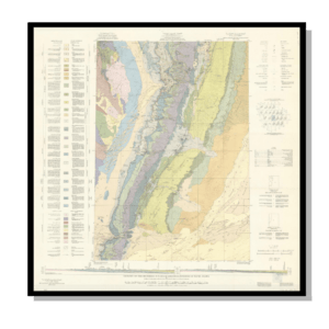 Map of Geology of the Kingdom of Saudi Arabia 1958