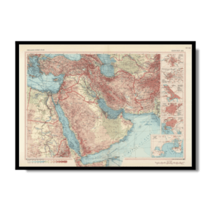 Map of South-West Asia – Pergamon World Atlas 1967