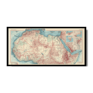 Map of North Africa – Pergamon World Atlas 1967