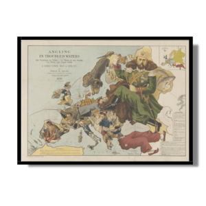 Angling In Troubled Waters: a Comic Map of Europe 1899