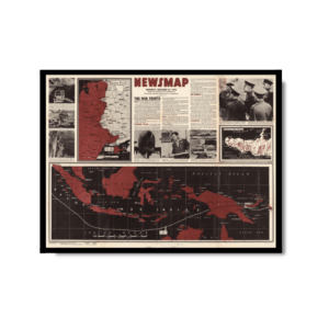 Map of Newsmap of World War II (South East Asia)