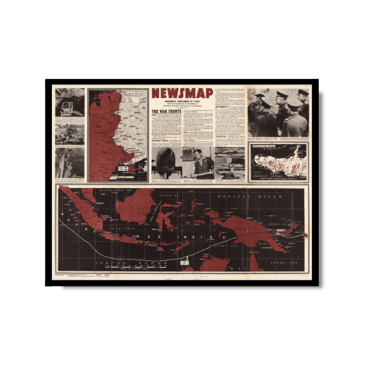 Newsmap of World War II (South East Asia) – Kharita