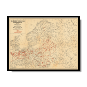 Classified Map of Secret Nazi Transport Routes 1941