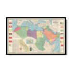 Map of Arab League States 1960