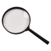 Handheld magnifying glass available in Cairo, Egypt for reading and crafts.