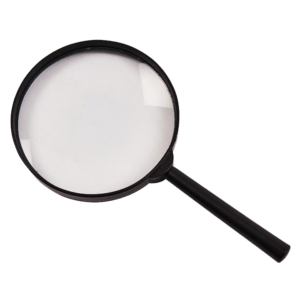 Handheld magnifying glass available in Cairo, Egypt for reading and crafts.